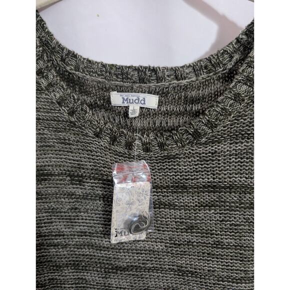 New Mudd Grape Leaf Scoop Neck Open Knit Pullover Sweater Size Large P2 - Picture 2 of 5